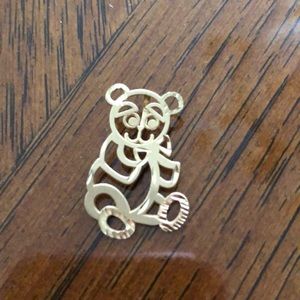Adorable 14k yellow gold Panda Bear Charm🐼